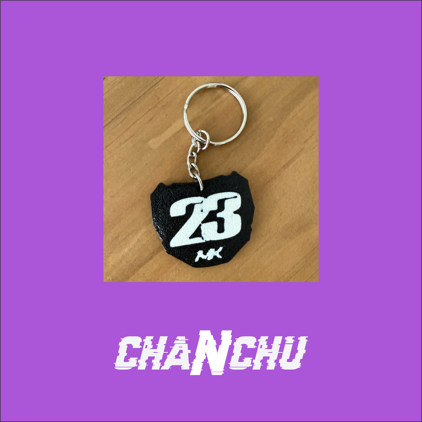 Custom 3D Printed Mini Plate Keychain – Make It Yours