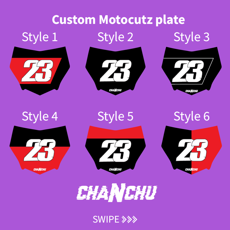 Custom Motocutz E-Bike Plate sticker