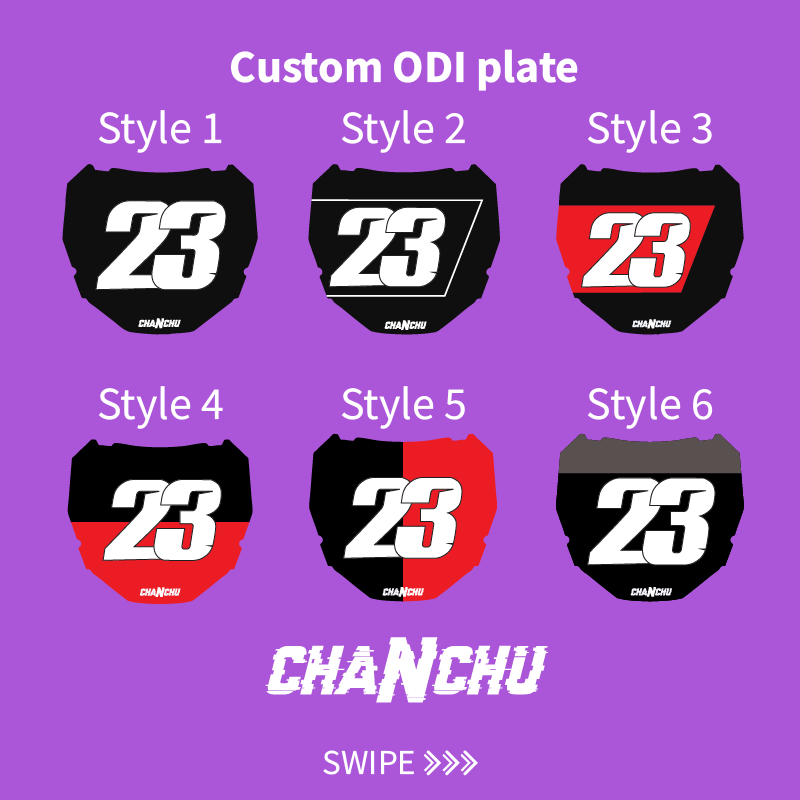 Custom ODI E-Bike Plate sticker