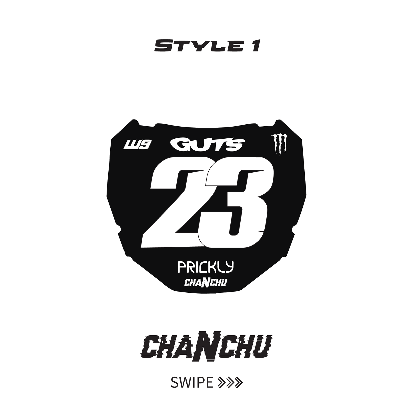 Custom ODI E-Bike Plate sticker