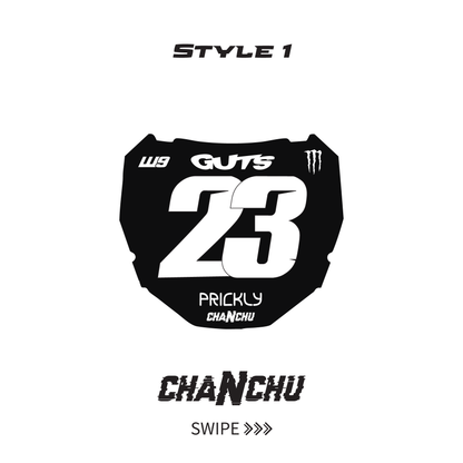 Custom ODI E-Bike Plate sticker