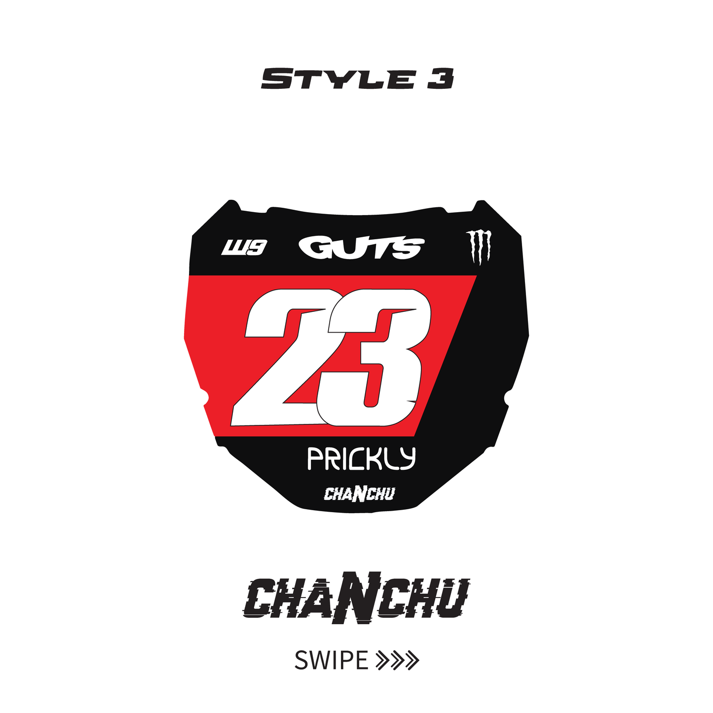 Custom ODI E-Bike Plate sticker