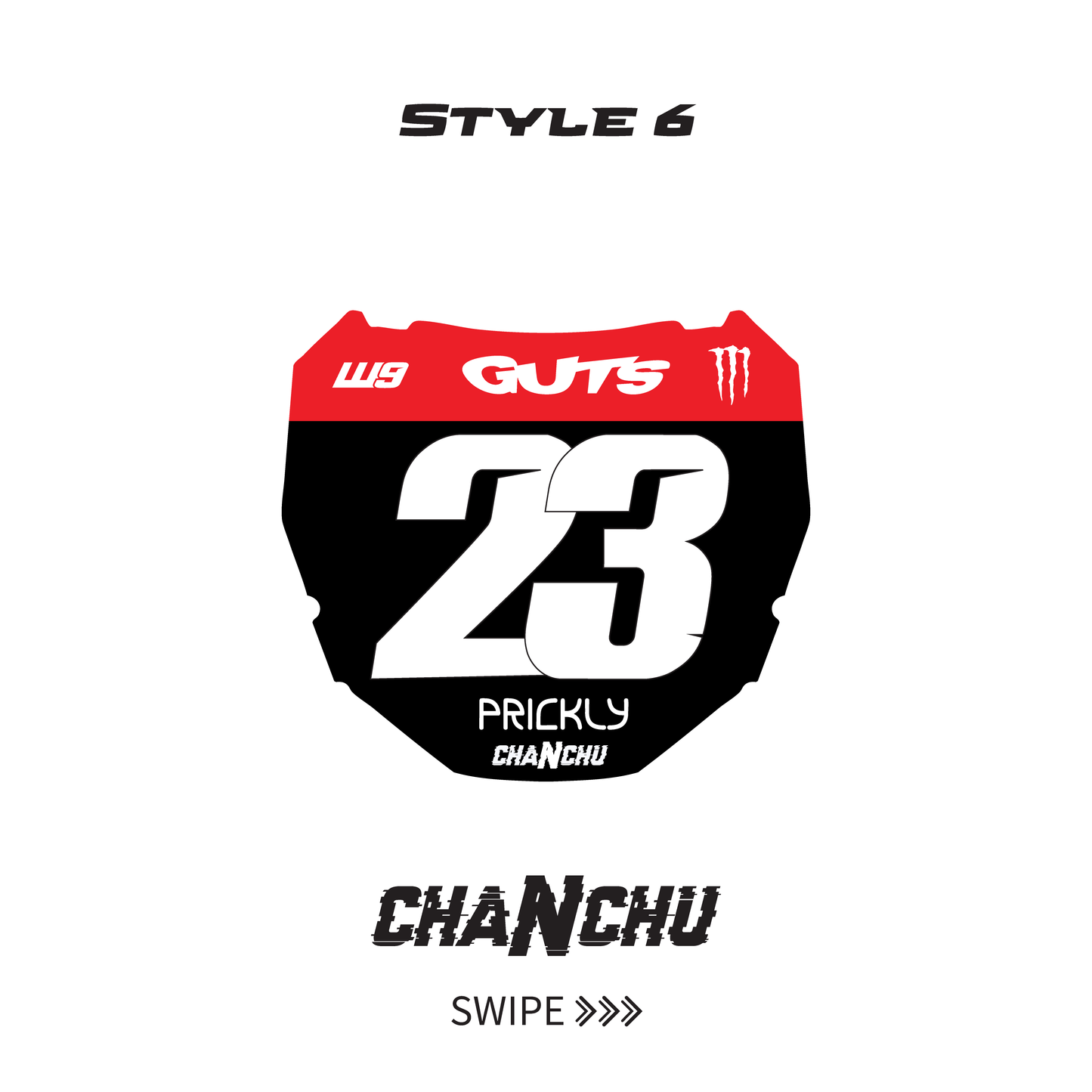 Custom ODI E-Bike Plate sticker