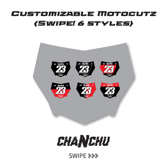 Custom Motocutz E-Bike Plate sticker