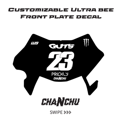 Customizable Ultra Bee Front Plate Decal - Made to order
